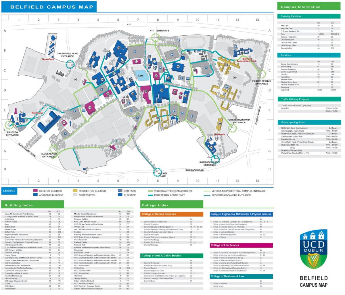 UCD Dublin kaart bekijken