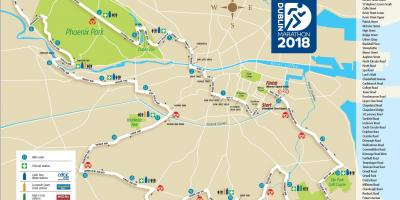 Dublin marathon route kaart